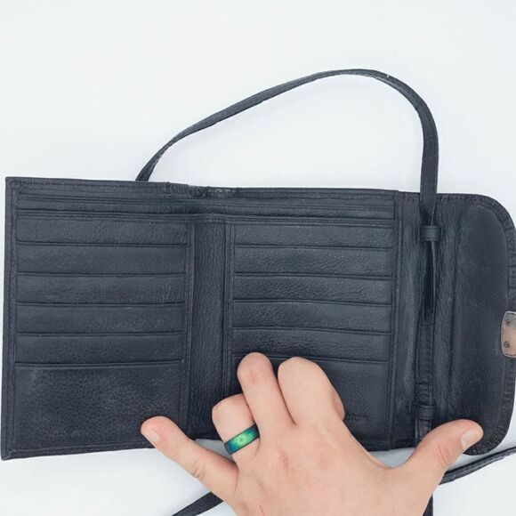 Brighton Leather Crossbody Organizer - Small (Black) - Picture 5 of 6